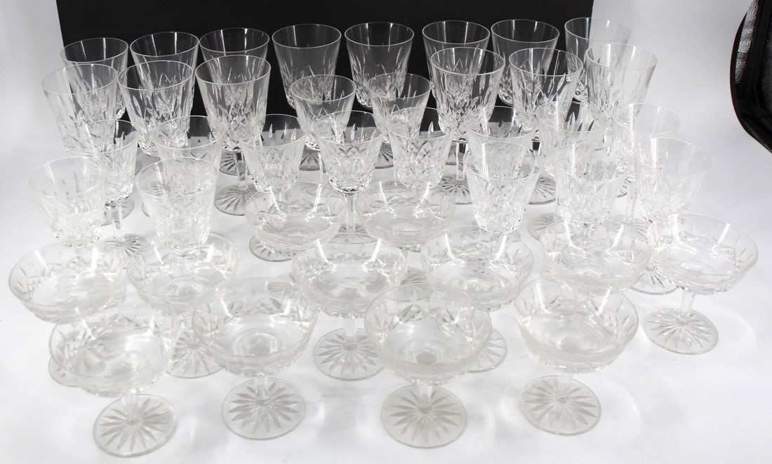 Lot of Waterford Lismore Cut Glass Stemware. (1 of 3)