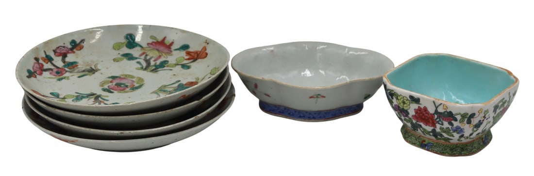 Collection of Chinese Enamel Decorated Porcelains. (1 of 15)