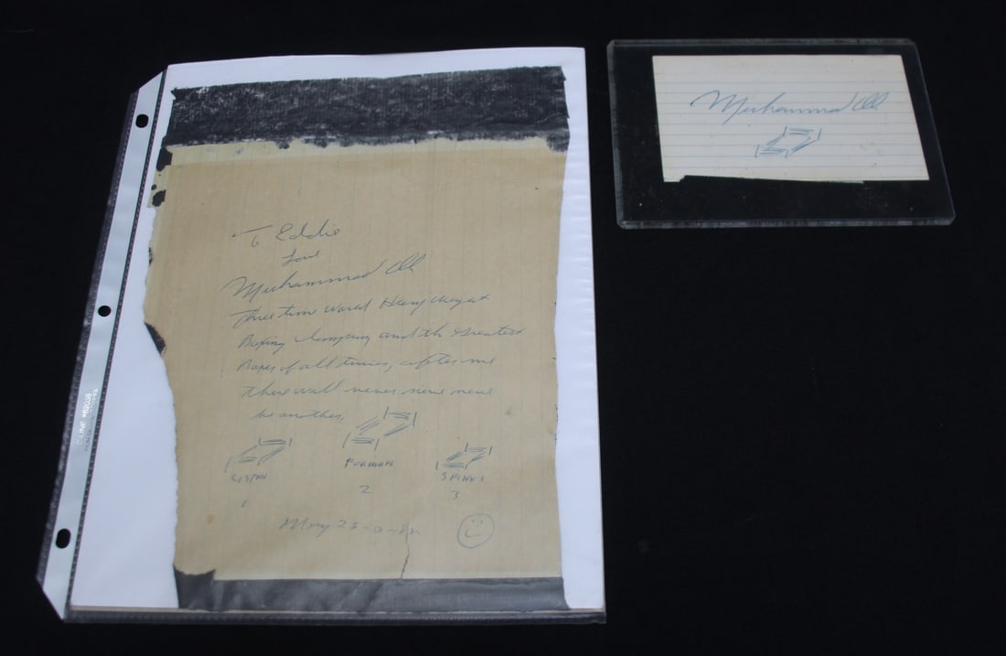 Muhammad Ali Signature & Short Letter (Boxing) (1 of 5)