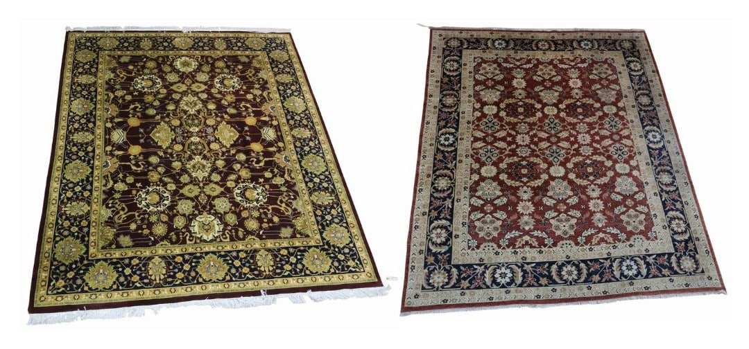 2 Vintage and Finely Hand Knotted Carpets. (1 of 15)