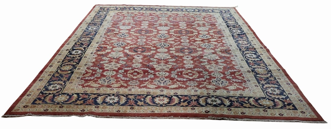 Vintage and Finely Hand Knotted Carpet. (1 of 9)