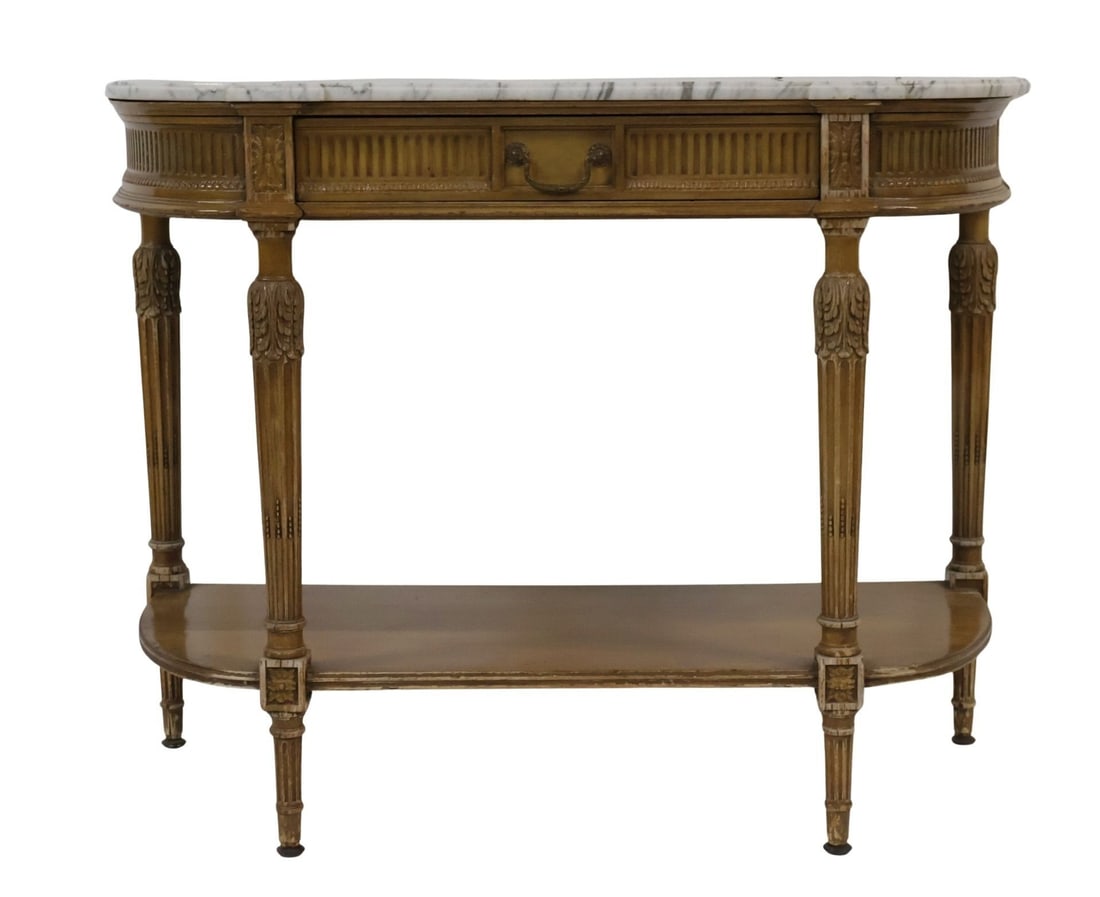 Louis XV1 Style Marbletop Console. (1 of 6)