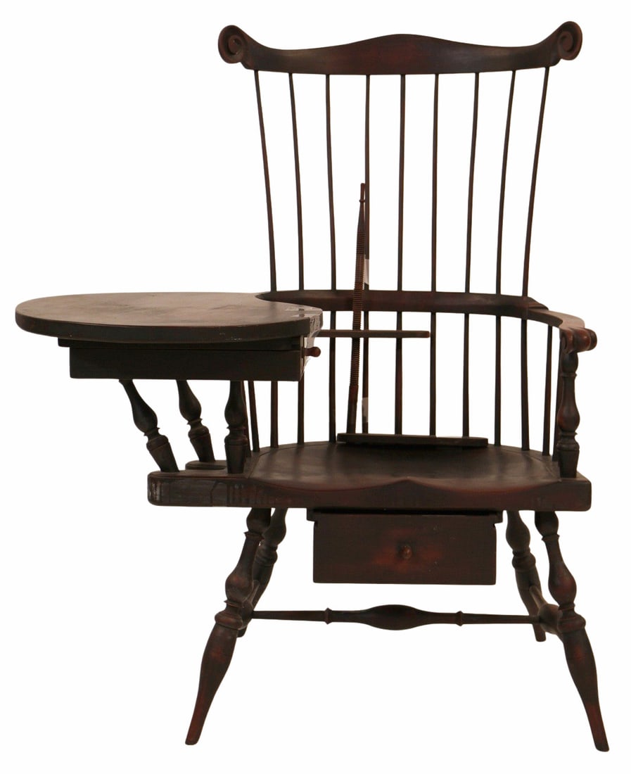 Vintage Spindle Back Chair: From a New Jersey estate . - Dimensions: 48"x36"x29"