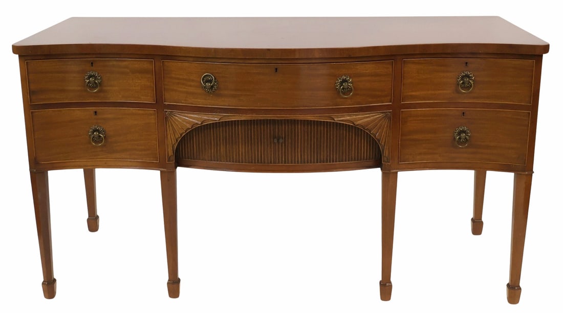 Vintage & Fine Quality English Mahogany Sideboard. (1 of 8)