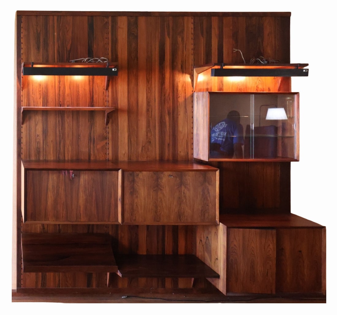 CADO Midcentury Rosewood Wall Unit. (1 of 11)
