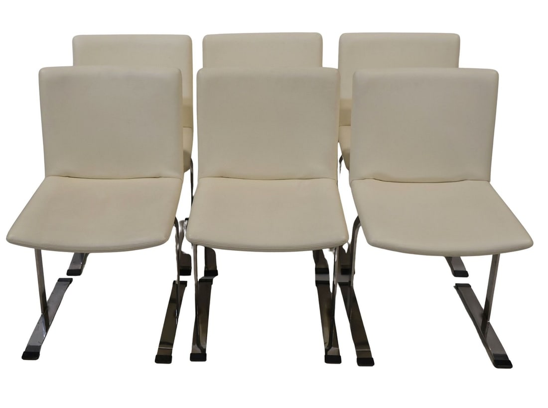 Midcentury Set Of 6 Chrome Chairs. (1 of 10)