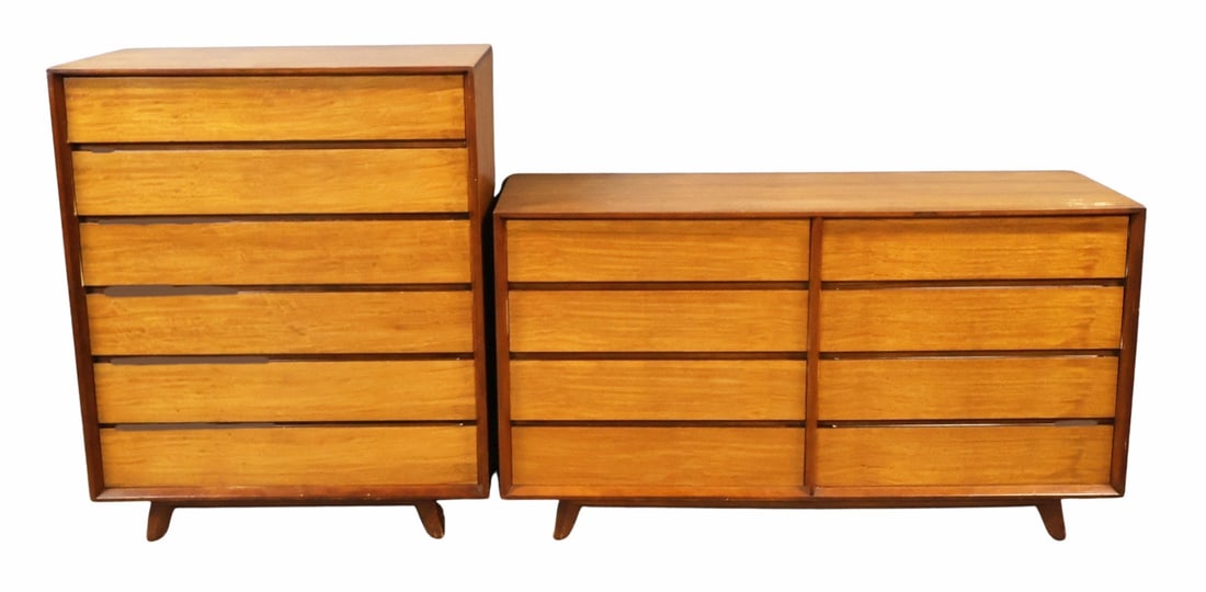 Midcentury Hi & Long Dressers Signed Hataway. (1 of 7)