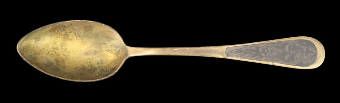 SILVER. Assorted Russian .875 Silver Spoons. - 8