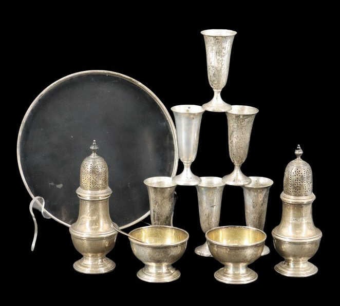 STERLING. Asstd. Sterling Hollowware Incl. T&Co. (1 of 10)