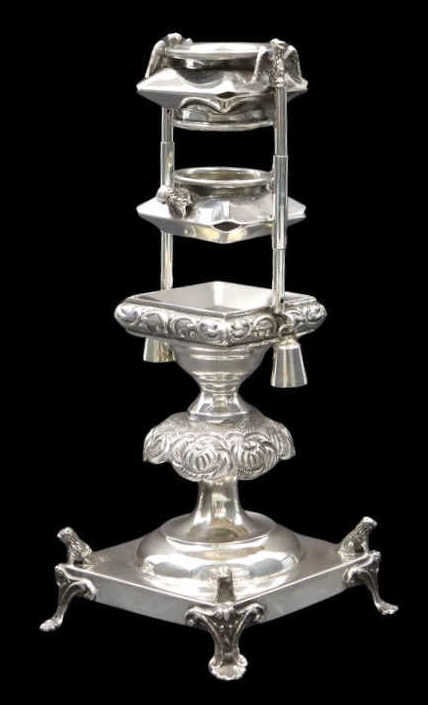 JUDAICA. Asher .800 Silver Havdalah Candle Holder. (1 of 10)