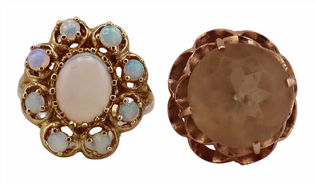 JEWELRY. 13kt and 10kt Gold Cocktail Rings. (1 of 12)