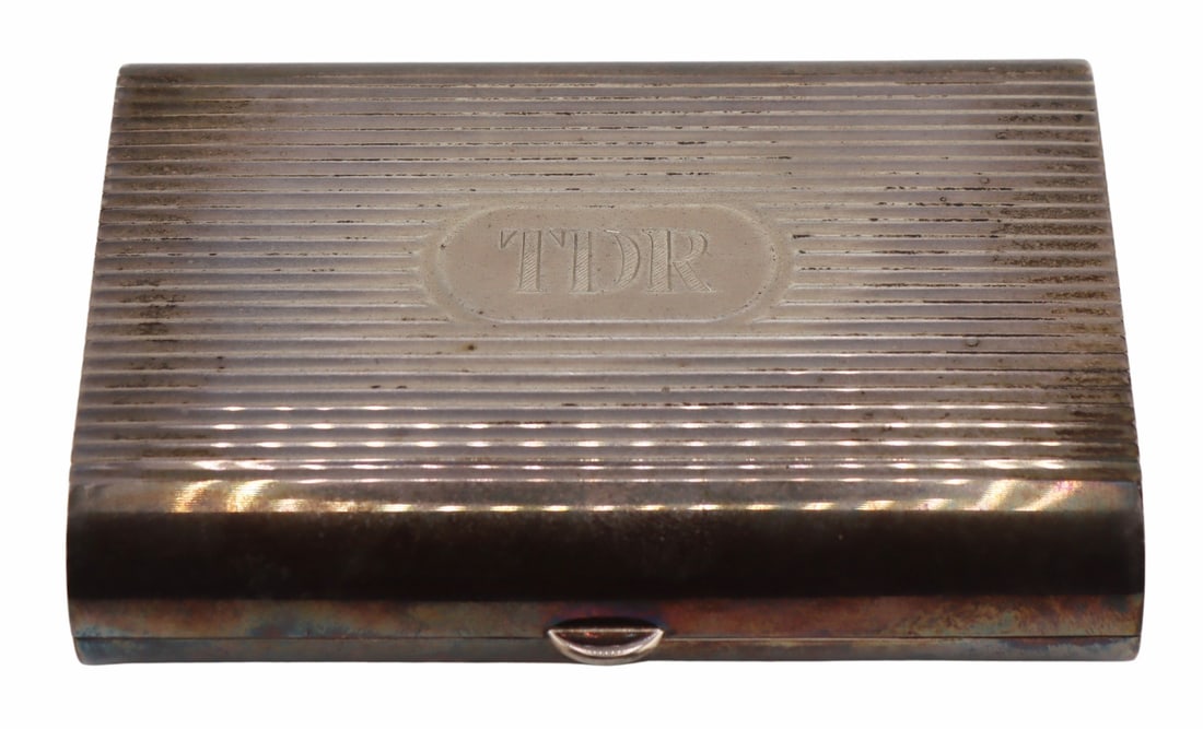 STERLING. Cartier Italian Sterling Hinged Box. (1 of 12)