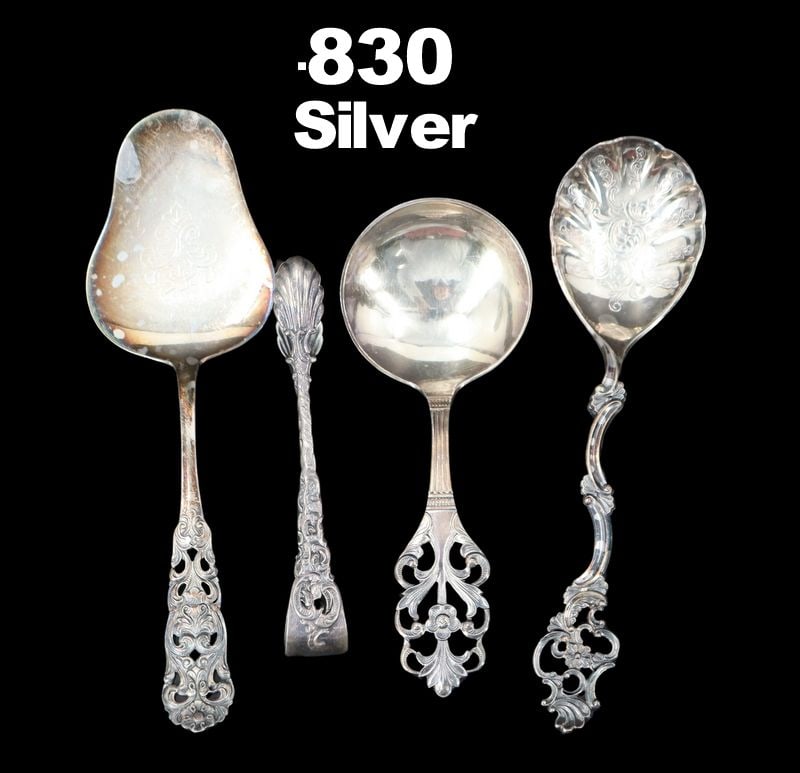 SILVER. Assorted Silver and Sterling Flatware. - 7
