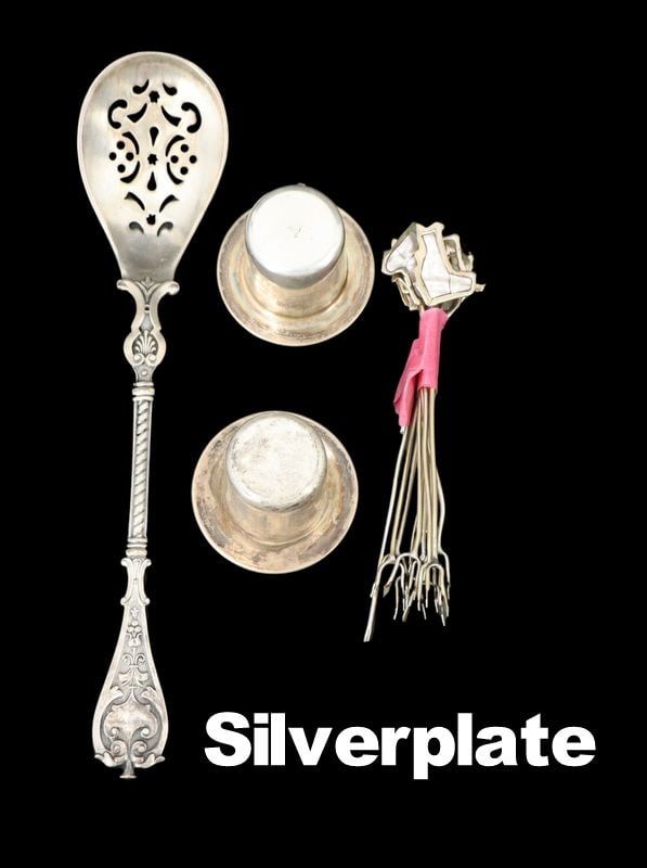 SILVER. Assorted Silver and Sterling Flatware. - 8