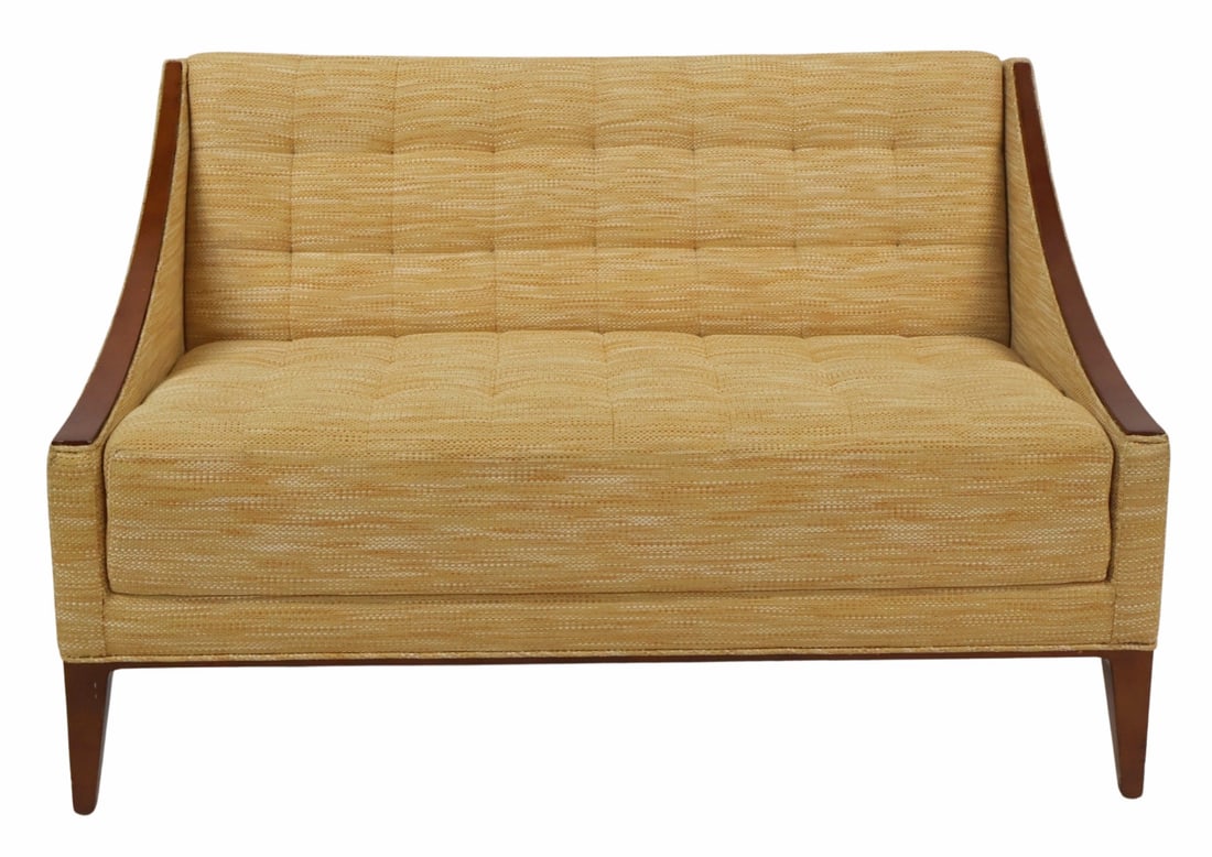 Midcentury Style Upholstered Loveseat. (1 of 6)