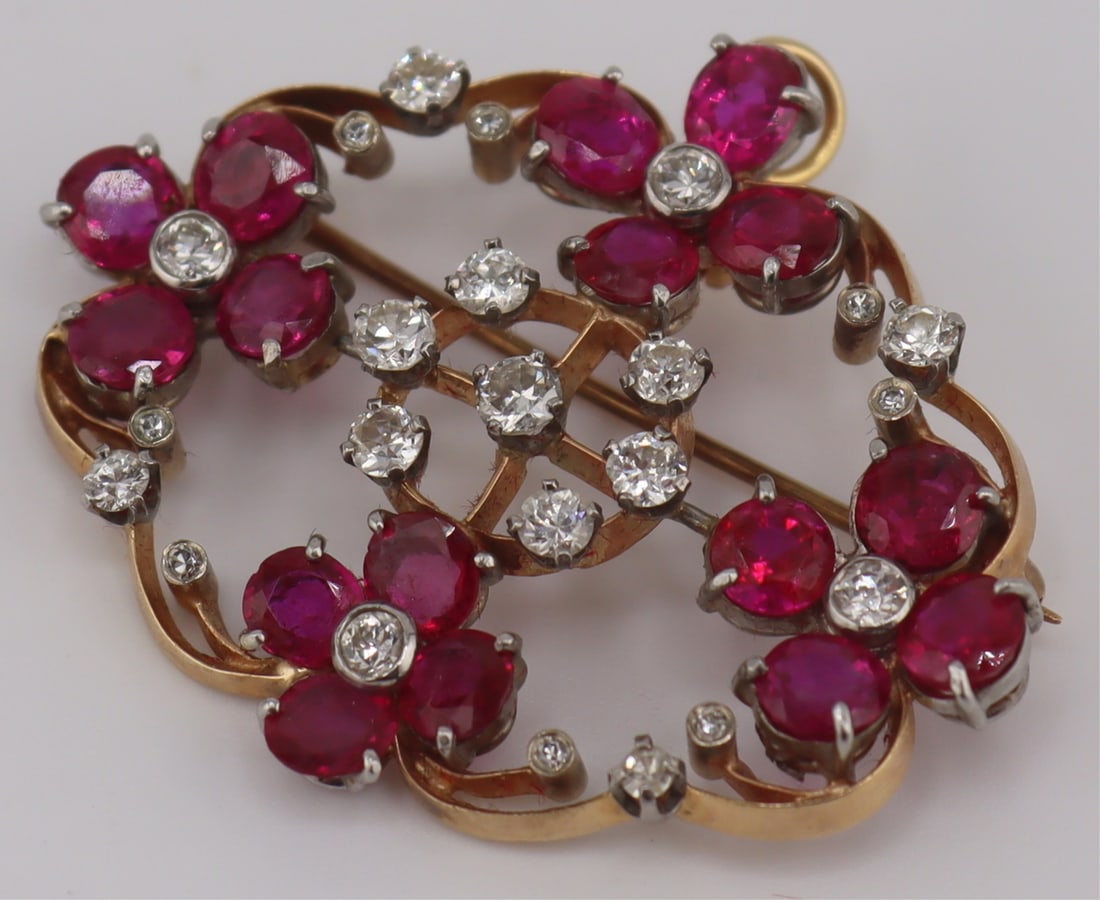 JEWELRY. Platinum, Gold, Ruby and Diamond - 2