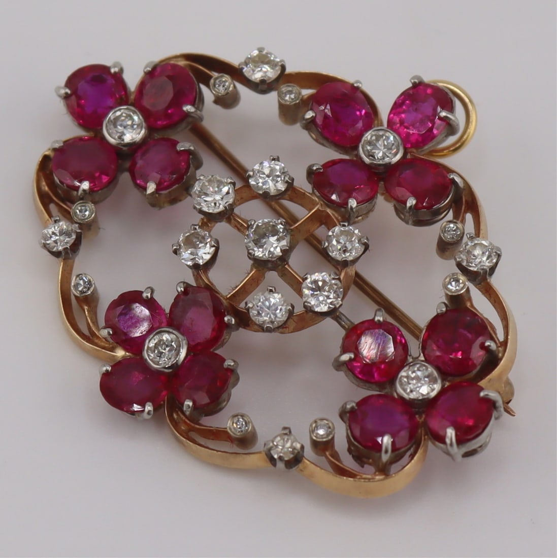 JEWELRY. Platinum, Gold, Ruby and Diamond - 4