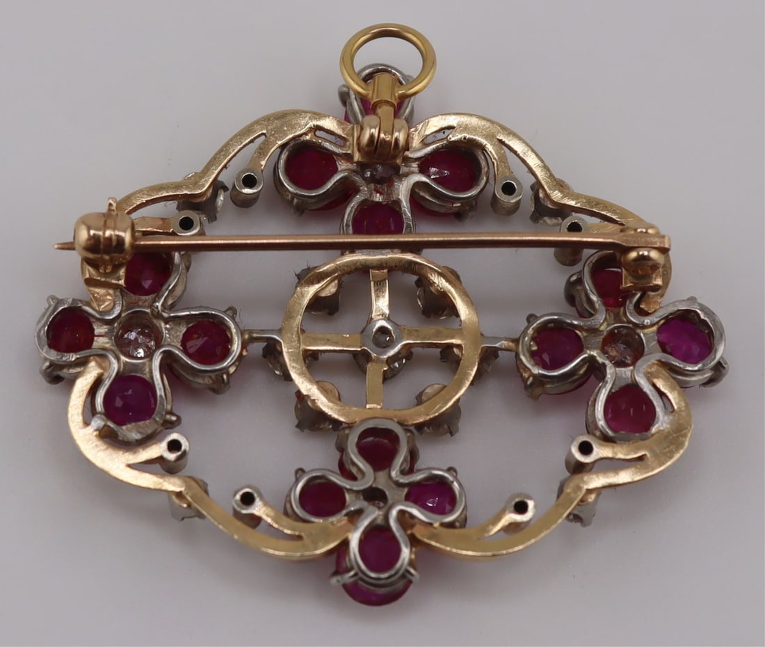 JEWELRY. Platinum, Gold, Ruby and Diamond - 7