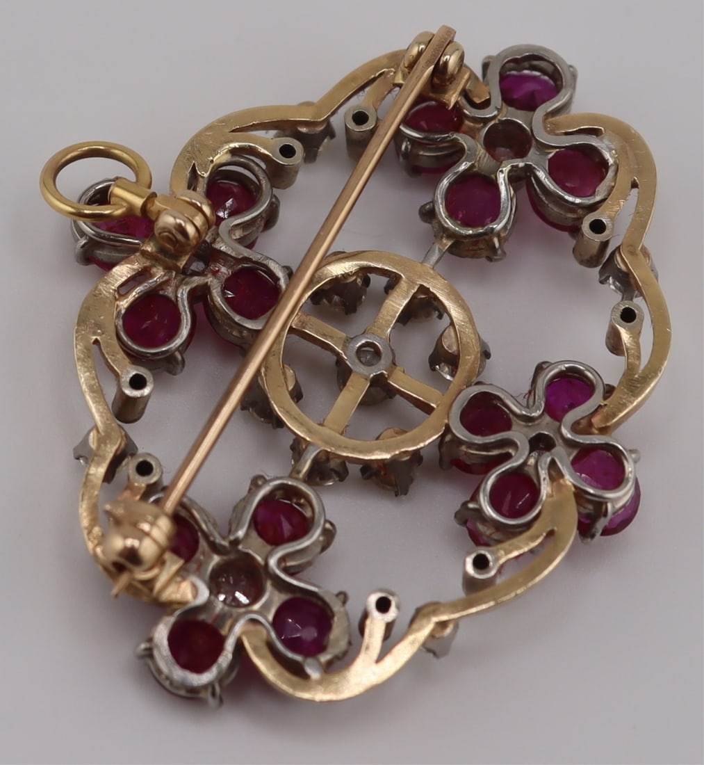 JEWELRY. Platinum, Gold, Ruby and Diamond - 8