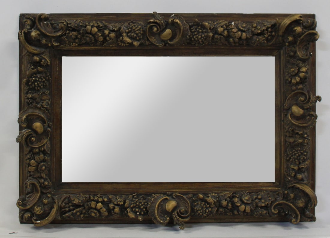Antique High Relief Rococo Mirror - 2