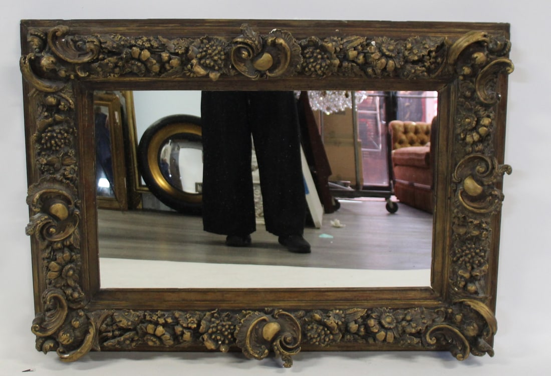 Antique High Relief Rococo Mirror - 4