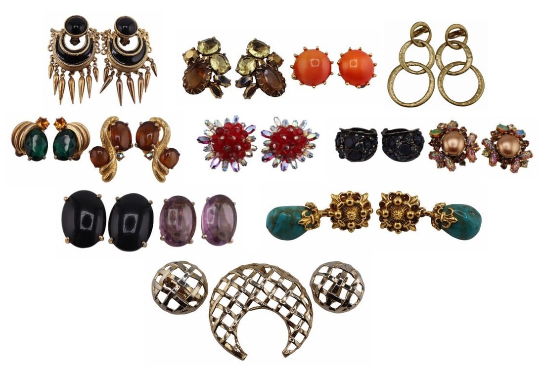 JEWELRY. Collection of Signed Costume Jewelry. (1 of 20)