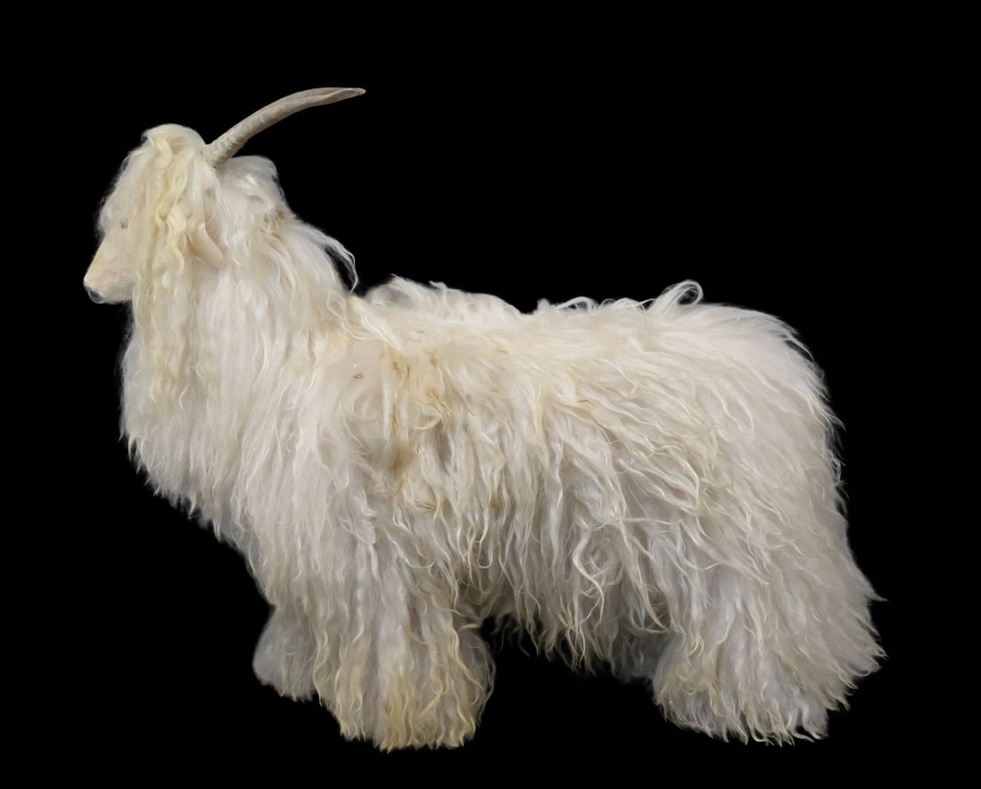 Midcentury German Mountain Goat Footstool (1 of 10)