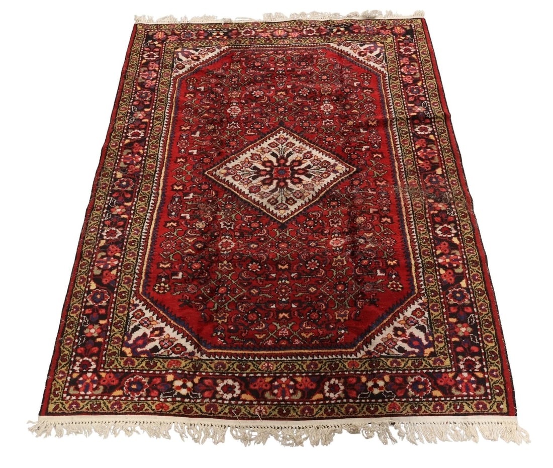 Vintage and Finely Hand Knotted Carpet . (1 of 5)