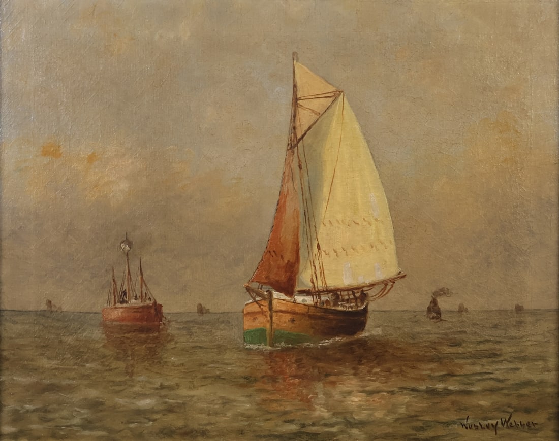 WESLEY ELBRIDGE WEBBER (AMERICAN, 1841-1914). (1 of 4)