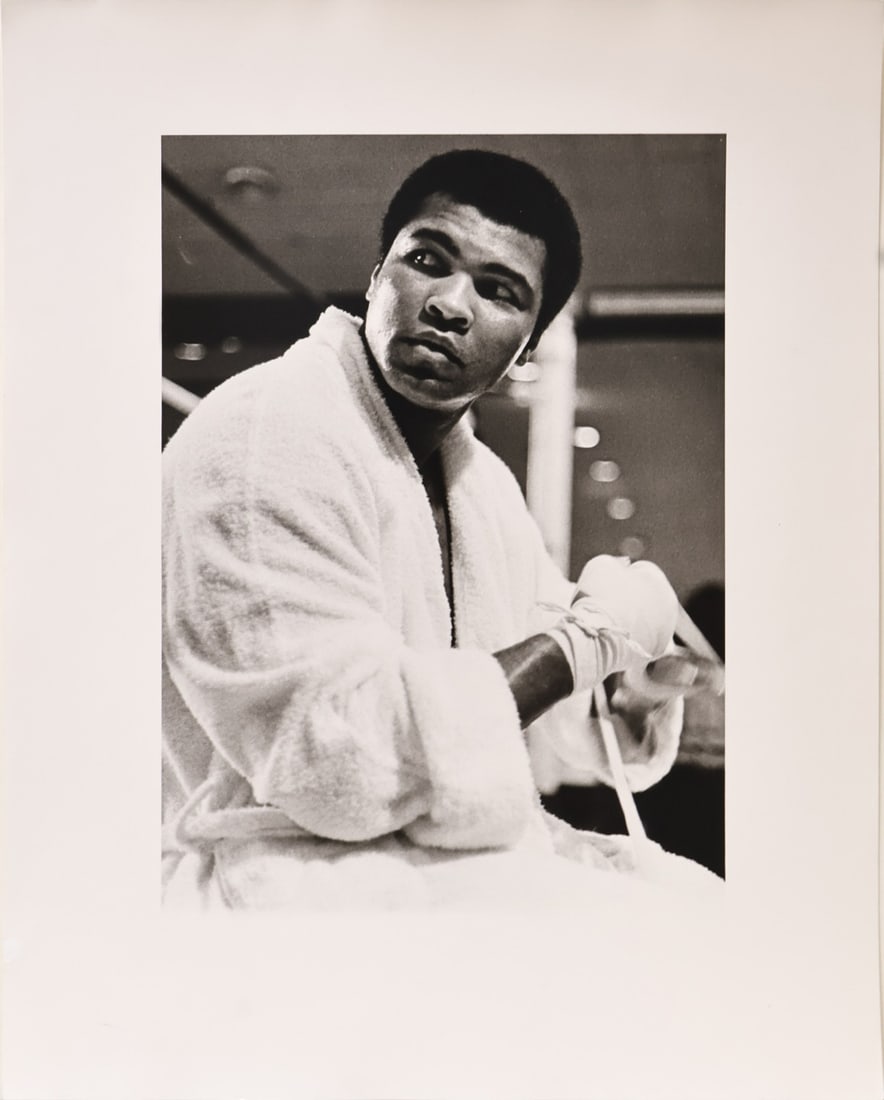 DAVID ACEVEDO (PUERTO RICAN, 20TH CENTURY) [3].: Three Works:(i) 'Muhammad Ali, San Juan, Puerto Rico, 1976'. 2003. Silver gelatin print. Verso: Signed, titled, dated, inscribed, and numbered '5/20' lower middle in pencil. (ii) 'Ali Training in San 
