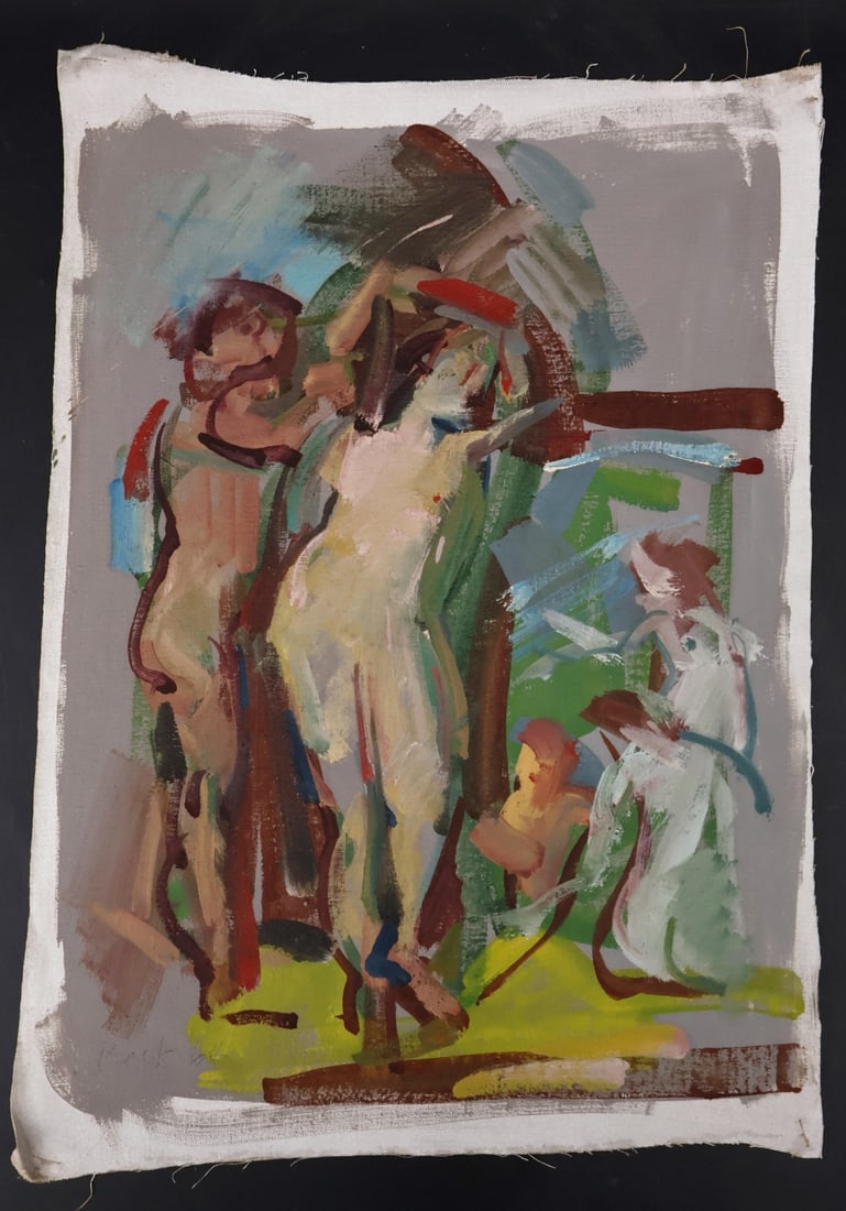 ROSEMARIE BECK (AMERICAN, 1923-2003).: Portfolio of 13 Works: Nude Studies. Various mediums: Oil on canvas; gouache on paper; Graphite on paper. Signed and unsigned. Property of a White Plains, NY estate. Dimensions: Largest: 12.50" h