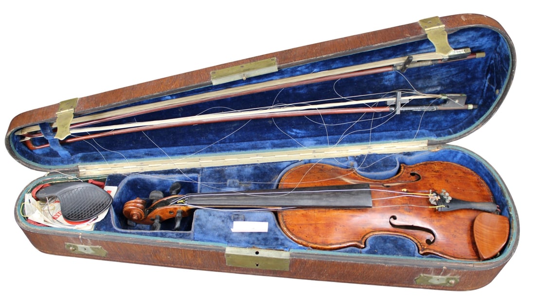 Johann Frederich Glier 1792 Violin W/ 2 Bows (1 of 12)