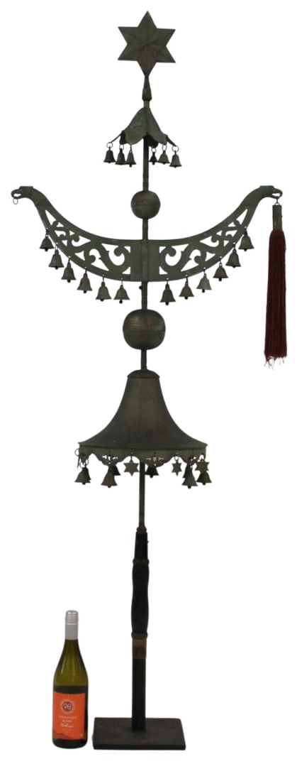 Antique Schellenbaum with Stand. - 2