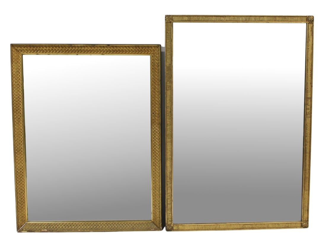 Lot Of 2 Vintage Giltwood Mirrors. (1 of 10)