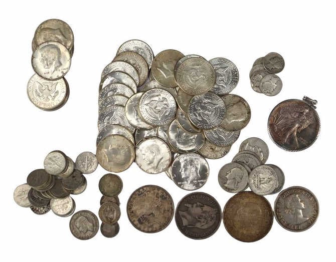 BULLION. Junk Silver Constitutional Silver Cache. (1 of 12)