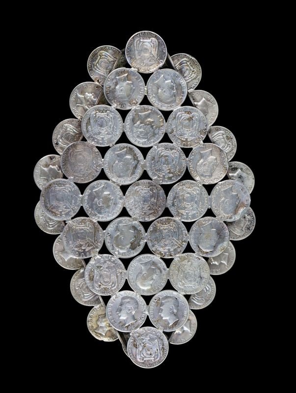 SILVER. (4) Assorted Silver Coin Baskets. - 9