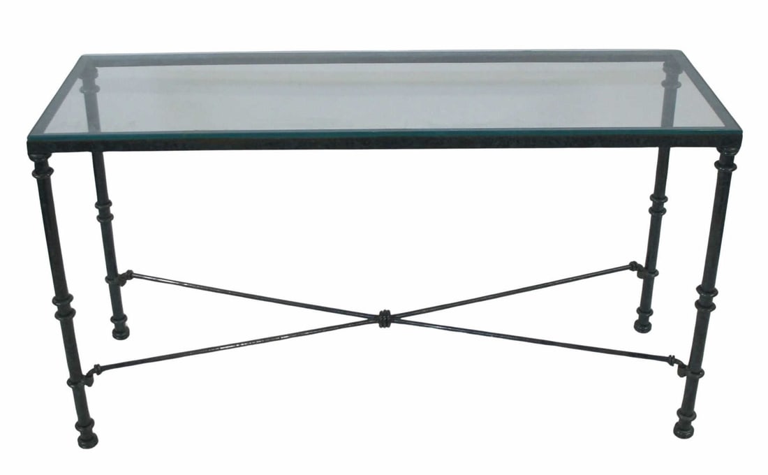 After Giacometti Patinated Metal Console Table. (1 of 4)