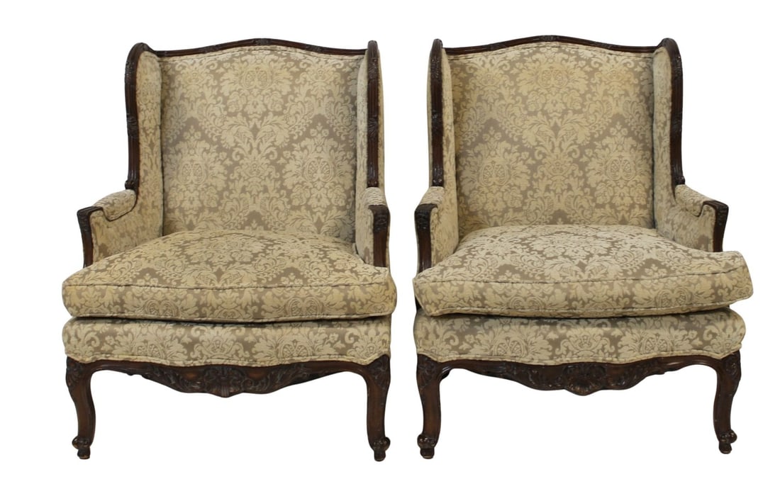A Fine Pair Of Carved And Upholstered Louis XV (1 of 8)