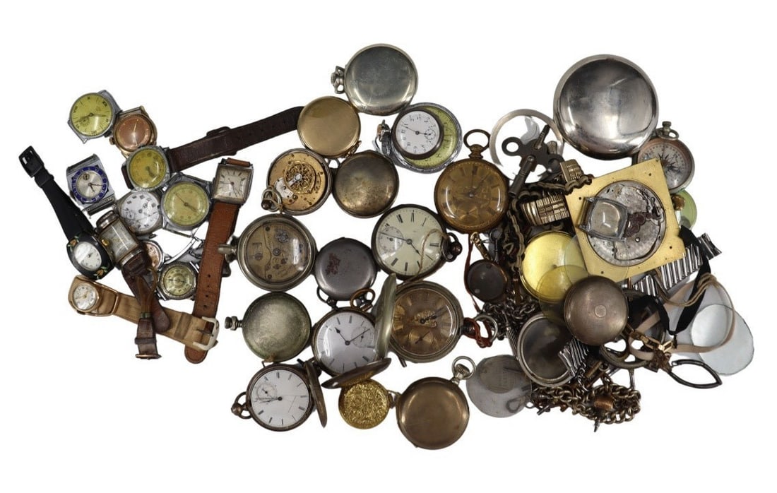 JEWELRY. Large Lot of Assorted Pocket Watches, (1 of 5)