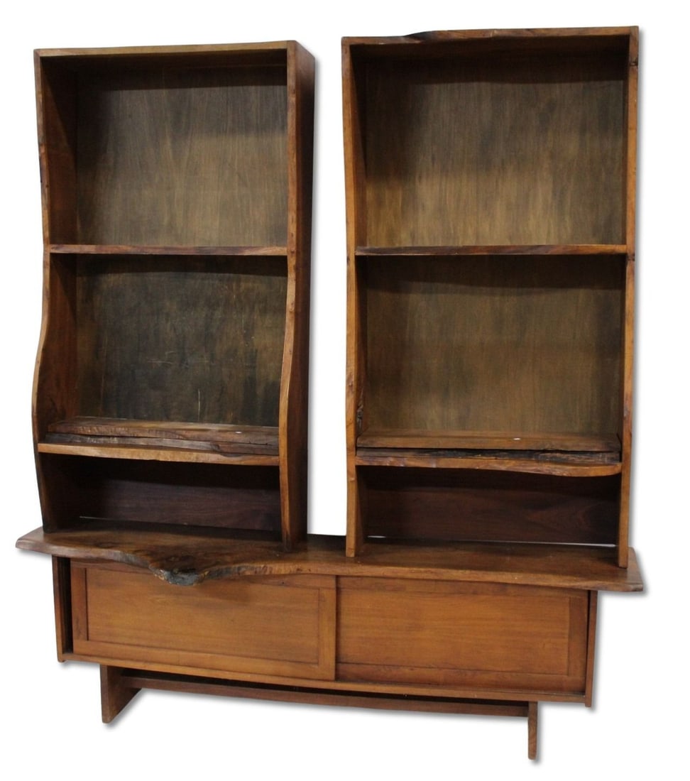 After George Nakashima Freeform Wood Bookcase (1 of 8)