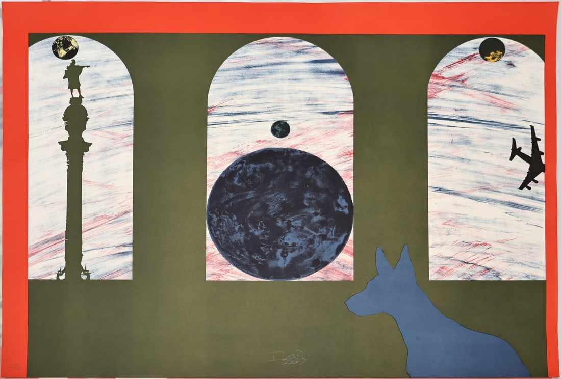 BILLY AL BENGSTON (AMERICAN, 1934-2022) [2 WORKS].: Two Works: 'Untitled' (from in Barcelona Suite). 1988. Lithograph and etching in colors. Each signed, dated and numbered '45/75' Lower middle and left margin in pencil. Published by Ediciones Pol?-gra