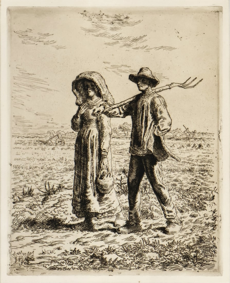 JEAN-FRANCOIS MILLET (FRENCH, 1814-1875). (1 of 6)