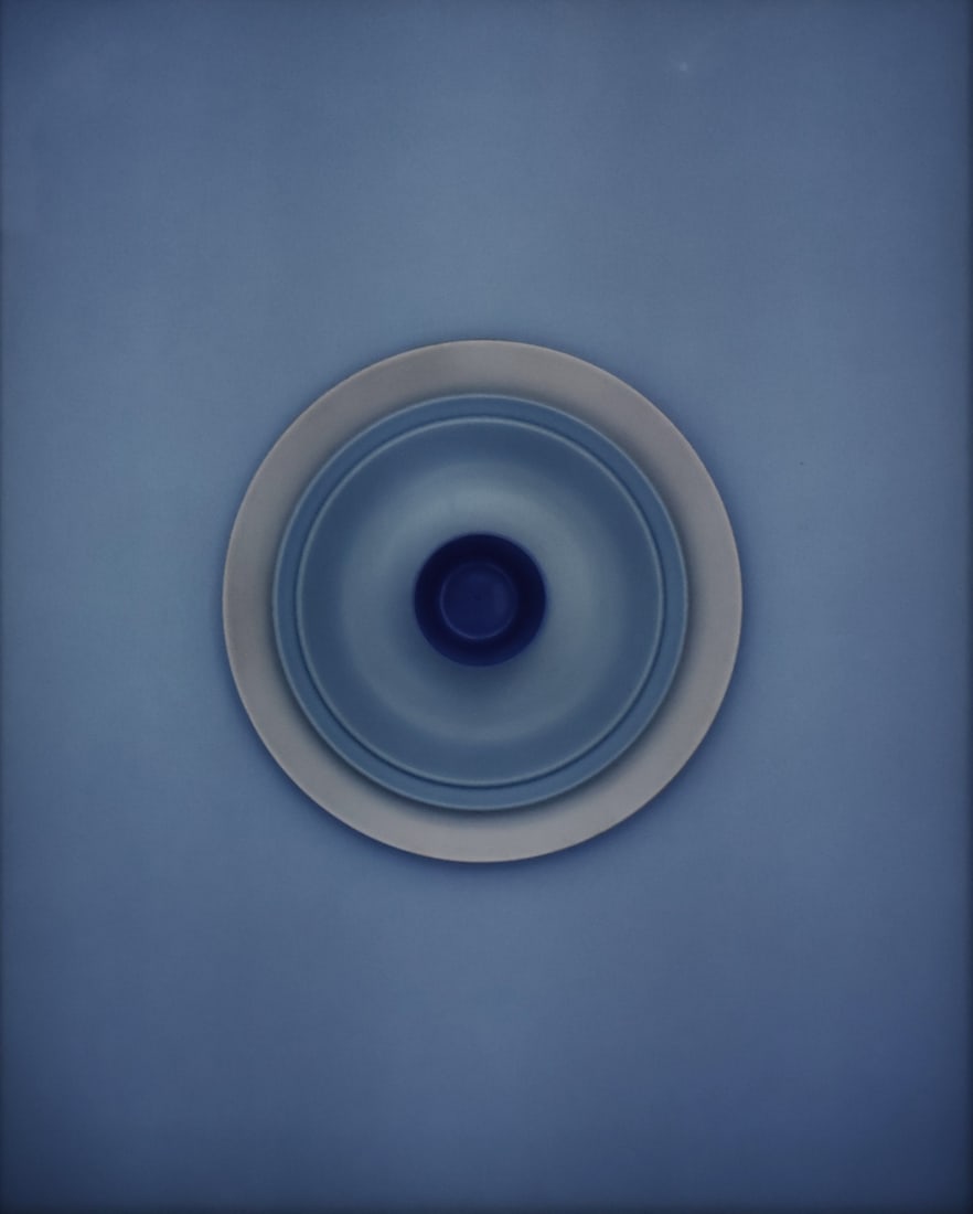 RICHARD CALDICOTT (BRITISH, b. 1962).: Combination Blue No. 1. 1995. Cibachrome print, flush-mounted on plexiglass. Signed, titled,dated and numbered '4/5' in pencil (flush mount, verso). Provenance: Hamiltons Gallery, London; The Sir