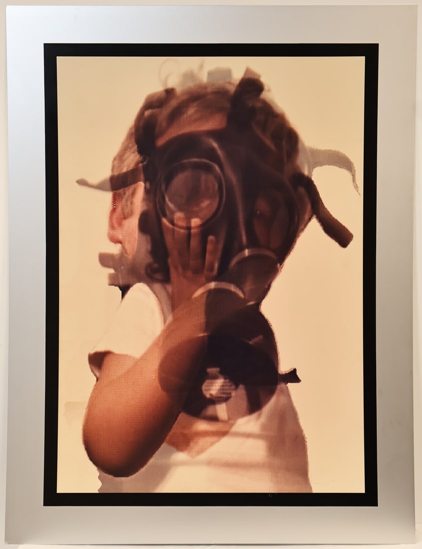 ILENE "IS" SCHUSTER (AMERICAN, 1948-2016).: Civilian Warfare (from War Series). 1991. Erim print on aluminum. Signed lower right. Verso: Signed, titled, and dated lower right in black marker. Note: Is Schuster (aka Ilene Schuster formerly
