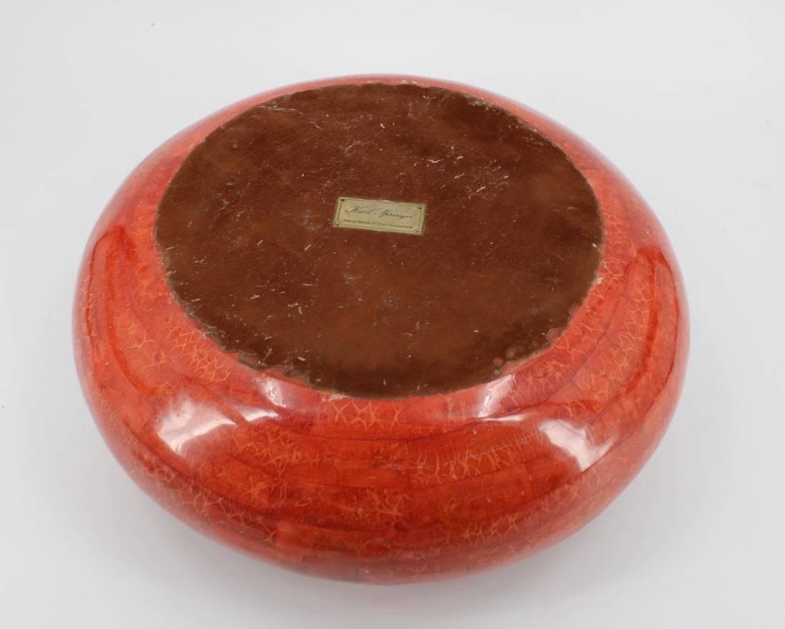 Large Signed Karl Springer Circular Box. - 6
