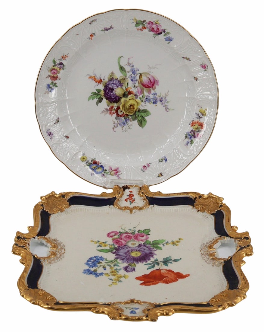 Two Meissen Serving Platters / Plates. (1 of 7)