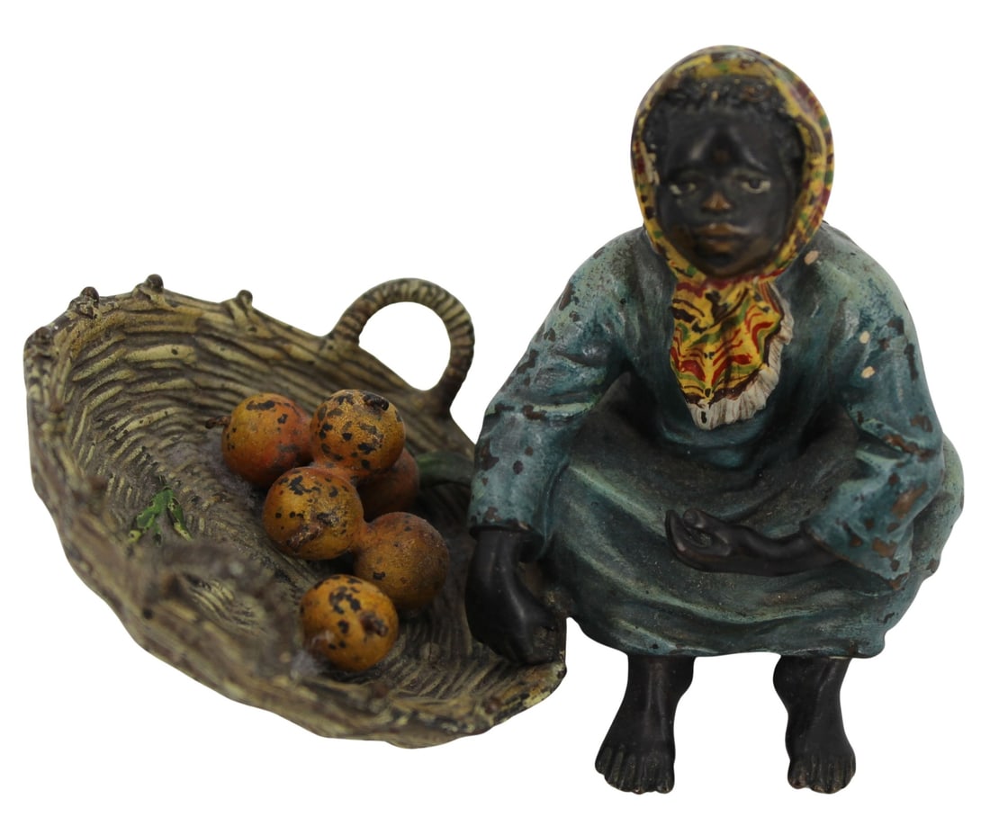 Franz BERGMAN Vienna Bronze Black Orange Seller (1 of 8)