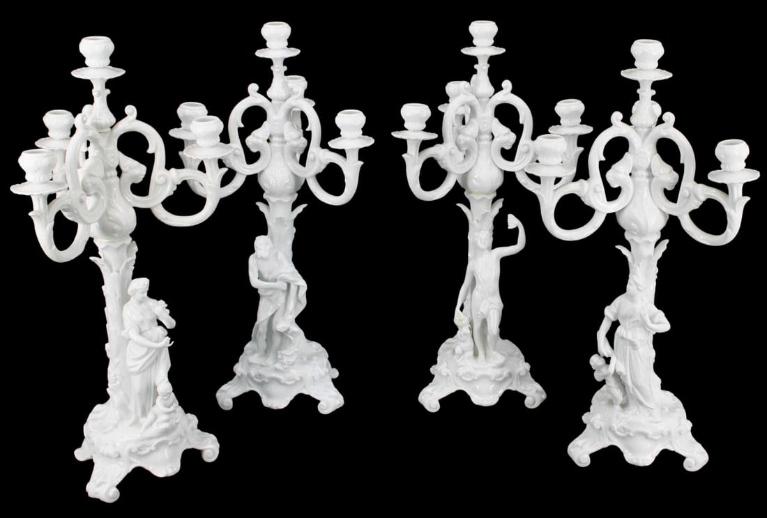 Richard Ginori 4 Seasons Porcelain Candelabra. (1 of 7)