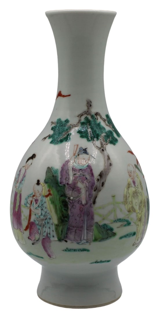 19th Century Chinese Porcelain Famille Rose Vase. (1 of 12)