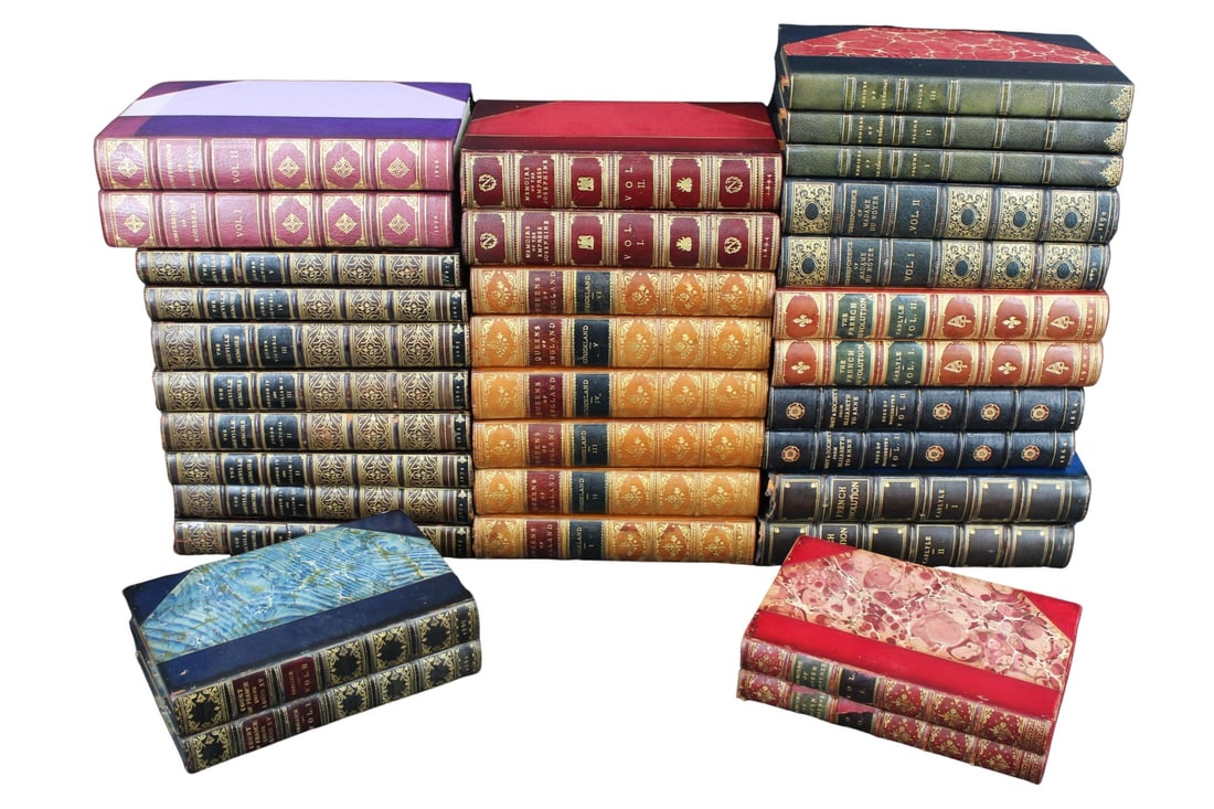 Decorative / Leather Books French English Royalty (1 of 10)